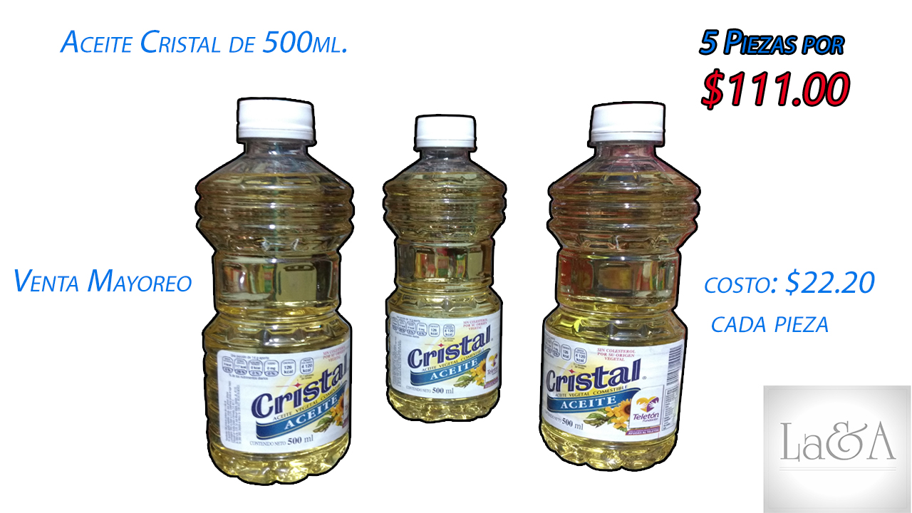 Aceite Cristal 500 ml.