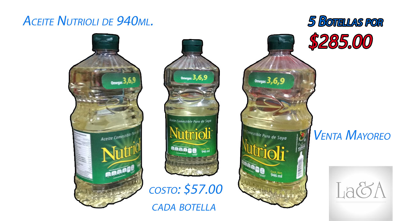 Aceite Nutrioli 940 ml.